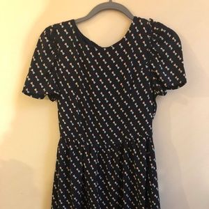Modcloth Alice Moon Bow Dress Medium